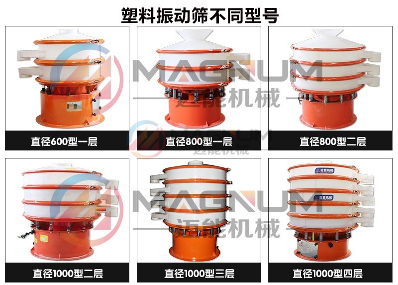 縮氨酸塑料振動篩不同型號